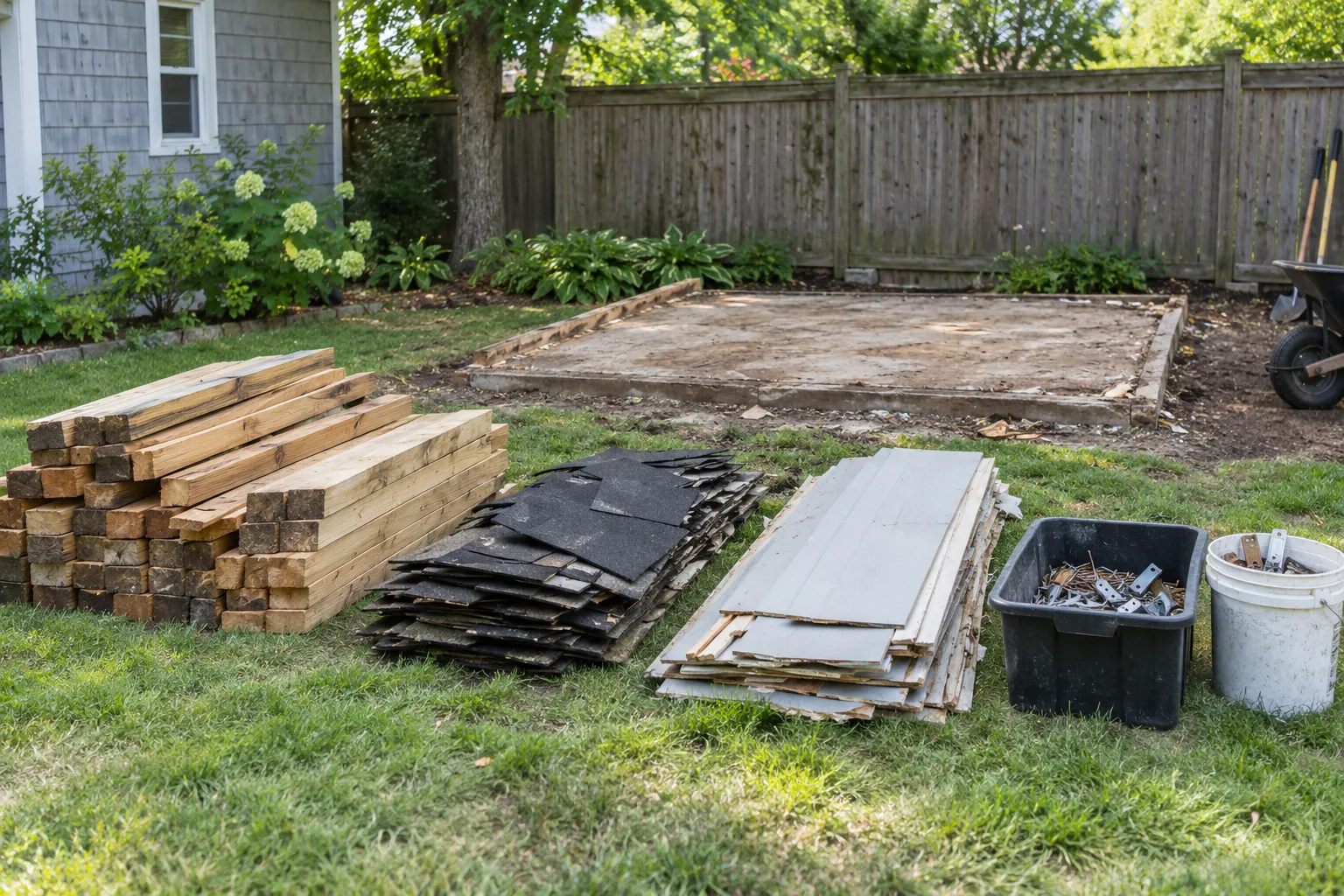 Wood Shed Demolition planning